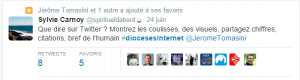 Sylvie Carnoy tweet journée diocèses internet